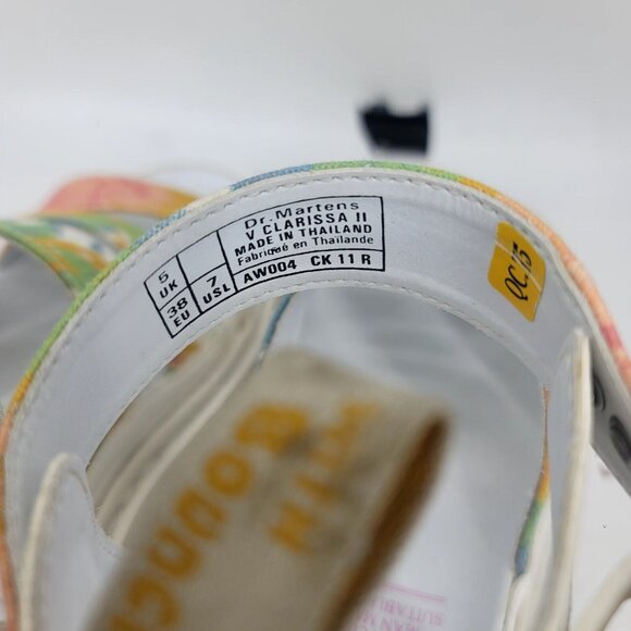 Dr. Martens Women's Clarissa Vegan Tie Dye Sandals Ankle Strap US Size 7 UK Sz 5 - Picture 8 of 9